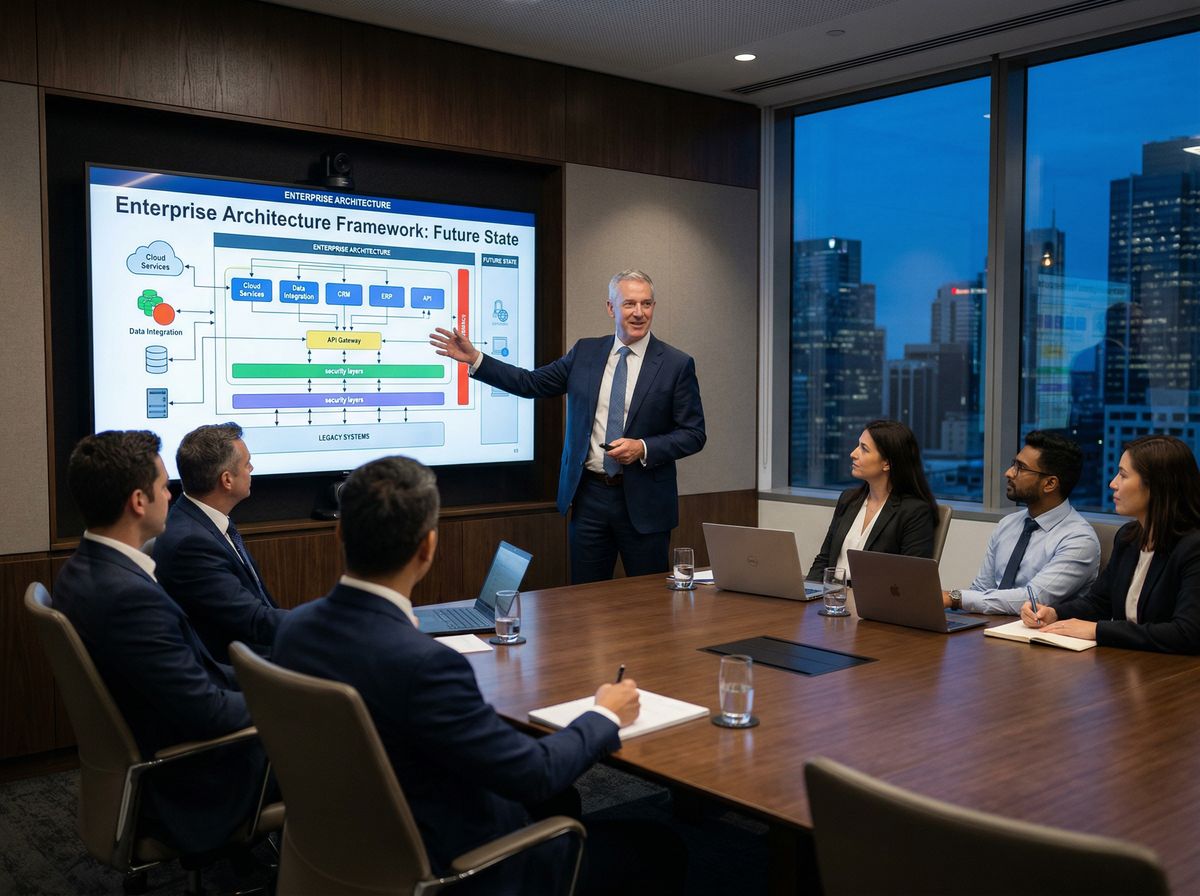 IT professional working on enterprise systems